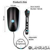 2-in-1 Rechargeable and Waterproof LED Cycle Front Lights (3 Modes) with Horn (140 dB), Cycle Bell